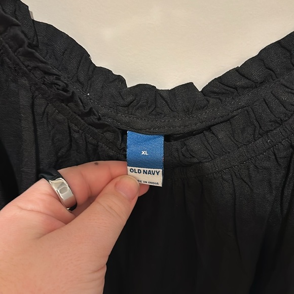 NWT XL old navy tank top black dressy adjustable straps brand new - Picture 2 of 5